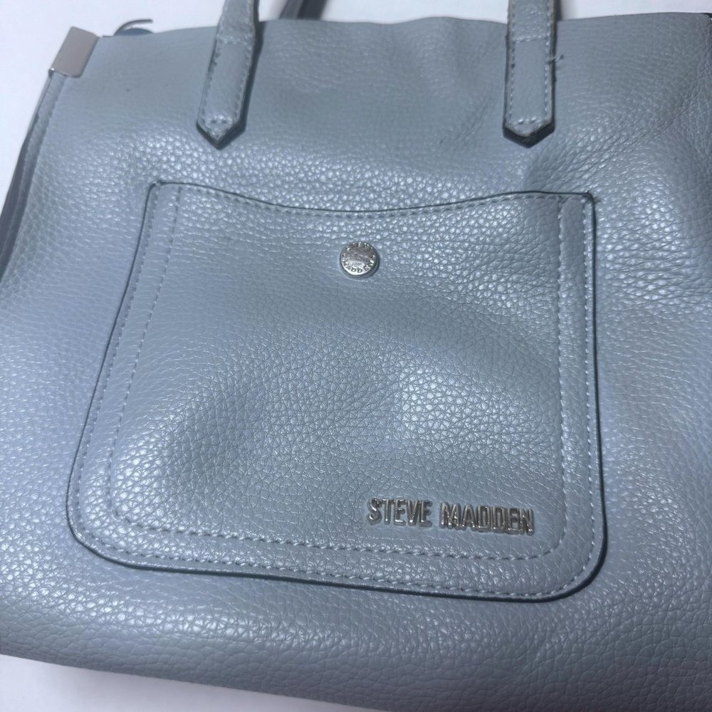 Steve Madden Light Blue Adjustable Detachable Crossbody Strap Small Purse Bag - Picture 9 of 13